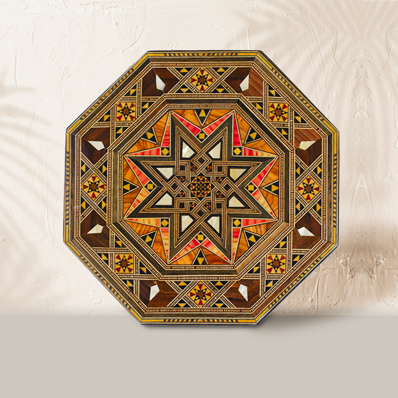 Wooden Mosaic box - Octagon - Mosaic Geometric Pattern - HM1501